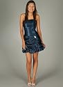 Satin Pick-Up Cocktail Dress for Bridesmaid Formal Prom