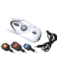 充電対応ラジオ付き手回し充電LED懐中電灯【ミニプチ】：携帯電話充電対応