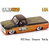 Jada Dub City Black and Copper 1972 Chevy Cheyenne 1:64 Scale Die Cast Truck Car by Dub City