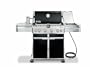 Weber 1841301 Summit E-450 Natural Gas Tuck-Away Rotisserie Grill, Black