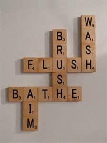 **Buy 1 and get one 1/2 off with this listing*** Large Scrabble Tiles - 6inch, Wood Scrabble Tile Décor, Wall Letter Décor, Large Letter Block