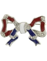 USA Patriotic Bow Pin Gold Plated
