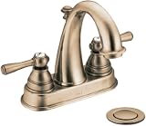 Moen CA6121AZ Kingsley Two-Handle High Arc Bathroom Faucet, Antique Bronze Moen CA6121AZ Kingsley Two-Handle High Arc Bathroom Faucet, Antique Bronze