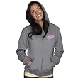 Answer Racing Stacked Women's Hoody Zip Fashion Sweatshirt - Grey
