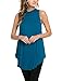 12 Ami Basic Solid Long Flowy Tank T-Shirt Tunic - Made in USA