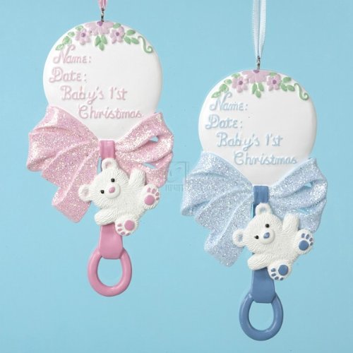 Baby Rattle Ornaments for Christmas Trees Its Christmas Time