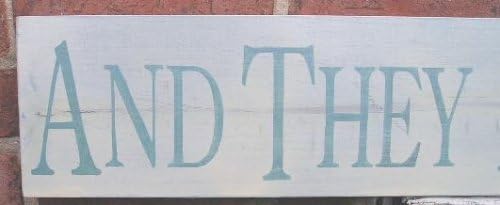 Primitive "And They Lived Happily Everafter" Wood Sign
