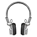 Bluetooth Headphones: Zero-One Audio Tempo Headset Wireless headphones with Mic noise cancelling Bluetooth made for iPhone 6, Samsung Galaxy S6 and more Smartphones and Tablets (Grey)