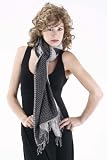 REVERSIBLE DESIGNER UNIQUE WOOL SHAWL STOLE WRAP 28x78 # 8609