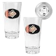 Baltimore Orioles MLB 2pc Pint Ale Glass Set with Baseball Bottom - Oval Logo