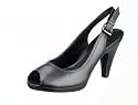 Belmondo Damen Peeptoe aus Glattleder, sling back