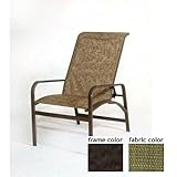 Siesta Aluminum Sling Recliner With Terra Frame And B0808 Fabric