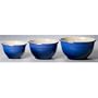 Le Creuset PG41000330 Set of 3 Stoneware Mixing Bowls- Cobalt