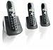 Electronics : Philips DECT 1453 Trio Pack - Black