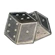 Silver Star "High Roller" Vintage Metal Belt Buckle