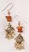 Earrings - Amber and Sun Symbol