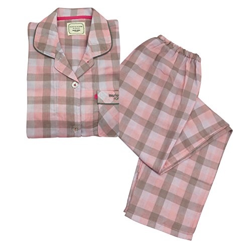 (セシール)cecile Wガーゼブロック格子シャツ レディスパジャマ