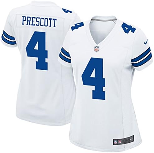 Women's Dallas 4# Cowboys Dak Prescott Game Jersey Large