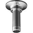 KOHLER 3-Inch Straight Ceiling-Mount Showerarm and Flange, Vibrant Polished Nickel #7396-SN