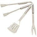 Barbecue Tools Set: BlizeTec 3-Piece Stainless Steel BBQ Grill Accessories with Glove