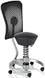 Via Swopper Stool Back Support (Black Fabric)