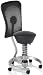 Via Swopper Stool Back Support (Black Fabric)