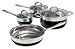 Kitchen & Housewares : Oster Merton 7 Piece Stainless Steel Cookware Set, Black