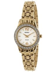 Seiko Womens SUP128 Stainless Steel Analog with White Dial Watch