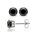 1/2 Carat TW Black Diamond Stud Earrings in Sterling Silver