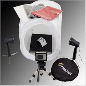 CowboyStudio Table Top Photography Studio Lighting Tent Kit in a Box - 1 Tent, 2 Light Set, 1 Tripod, 1 Display Table Top