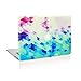 Unik Case Gradient Ombre Triangular Galore Digital Waterfall Pink and Blue Graphic Ultra Slim Light Weight Matte Rubberized Hard Case Cover for Macbook Air 13