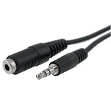 3.5mm M/F Audio Extension Cable, 5 feet / 1.5M Black