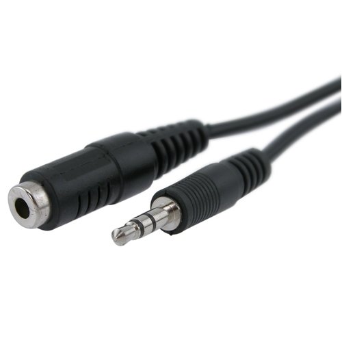 3.5mm M/F Audio Extension Cable, 5 feet / 1.5M Black