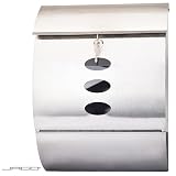 Jago - Boîte aux lettres boîtes aux lettres boîtes postales boîte postale boîte à lettres boîte à lettre murale en acier inoxydable avec compartiment à journaux (BRK-04)