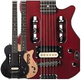 Traveler EG1 Mahogany Satin Red Electric Travel Guitar with Deluxe Gig Bag
