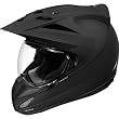 Icon Solid Men's Variant On-Road Motorcycle Helmet - Black Rubatone