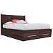 Sonax Contemporary Queen Bed Ebony Pecan Pacific Collection