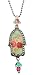 Michal Negrin Hamsa with Beautiful Flower Print, Swarovski crystals and Beads - Victorian Style, Hypoallergenic Michal Negrin Hamsa with Beautiful Flower Print, Swarovski crystals and Beads - Victorian Style, Hypoallergenic