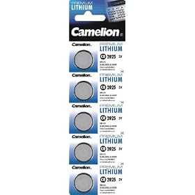 * Blister de 5 piles CR2025 Lithium 3Volts Cam�lion *