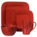 American Simplicity 16-pc. Square Dinnerware Set - Sangria