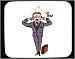Mouse Pad with man, irritation, businessman, human, body, individuals, individual, persons, humans, music, people, bird, person, listening