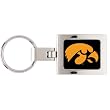 University Of Iowa Domed Metal Keychain