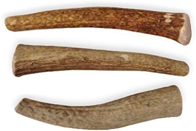 Elk Antlers Dog Chew Treats-3 Pack Large Elk Antlers-By Albatross Products