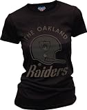 Junk Food NFL Football Oakland Raiders Vintage Black Ladies/Juniors T-shirt Tee
