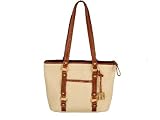Giani Bernini Braided Straw Leather Trim Purse