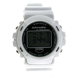 Adrenaline By Freestyle Digital Sport Watch Chronograph Alarm White