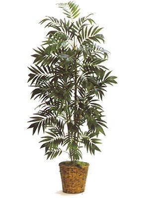 Bamboo Palm Silk Artificial Palm Tree Plant 8'