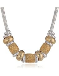 Napier "Double Take" Two-Tone Frontal Slider Pendant Necklace, 19"