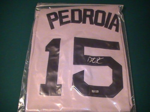 DUSTIN PEDROIA SIGNED AUTOGRAPHED BOSTON RED SOX JERSEY W/ HOLOGRAM + COA