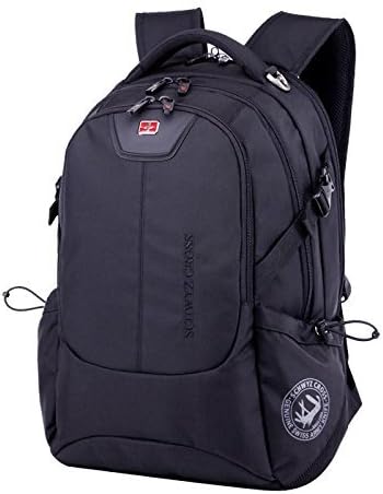 VICTORIACROSS Business and Casual Travel Gear Laptop Daypack Backpack. ipad teblet sports outdoor school. journey trip Camping bag Hiking.fashion macbook computer notebook VC1531-Black
